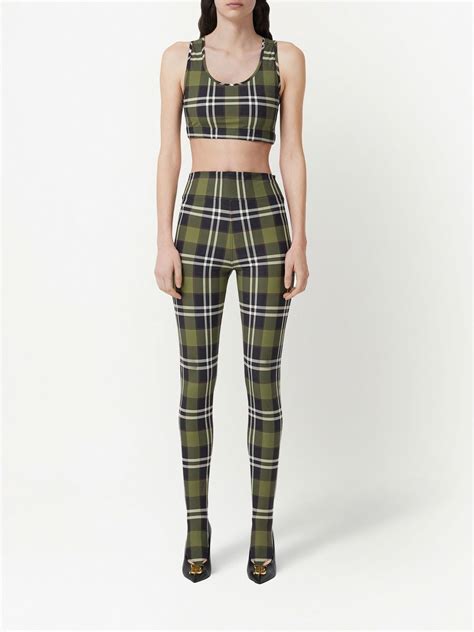 burberry vintage check crop top.